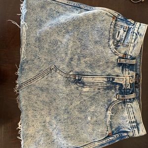 Denim jean skirt